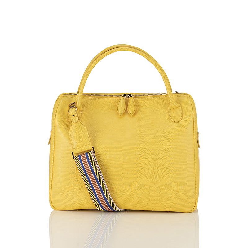 Gramercy bag _ Lizard Yellow _ L