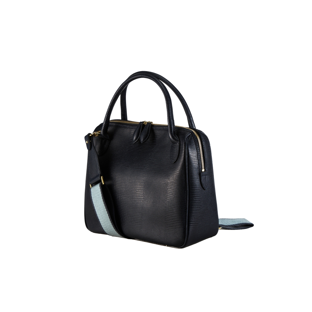 GRAMERCY BAG _ LIZARD BLACK _ M