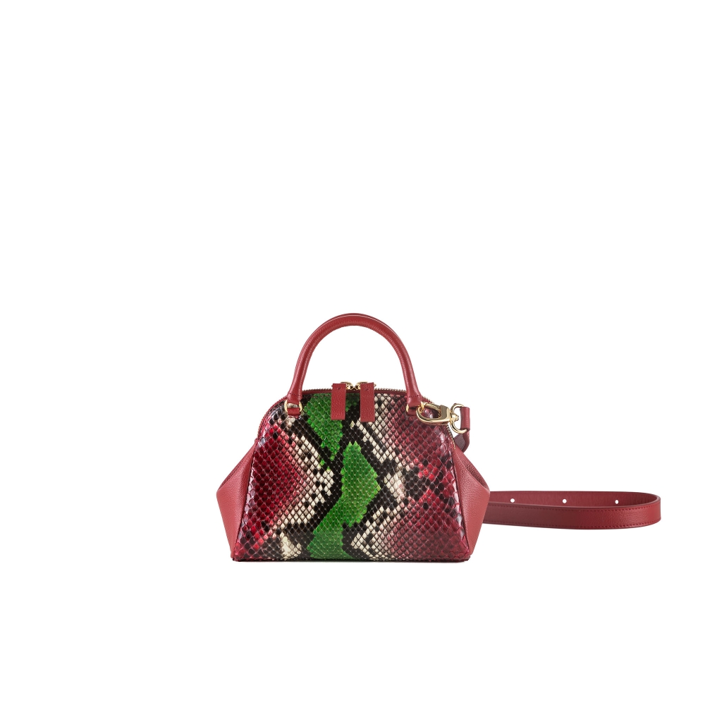 BOC BAG _ PYTHON _ RED _ MINI