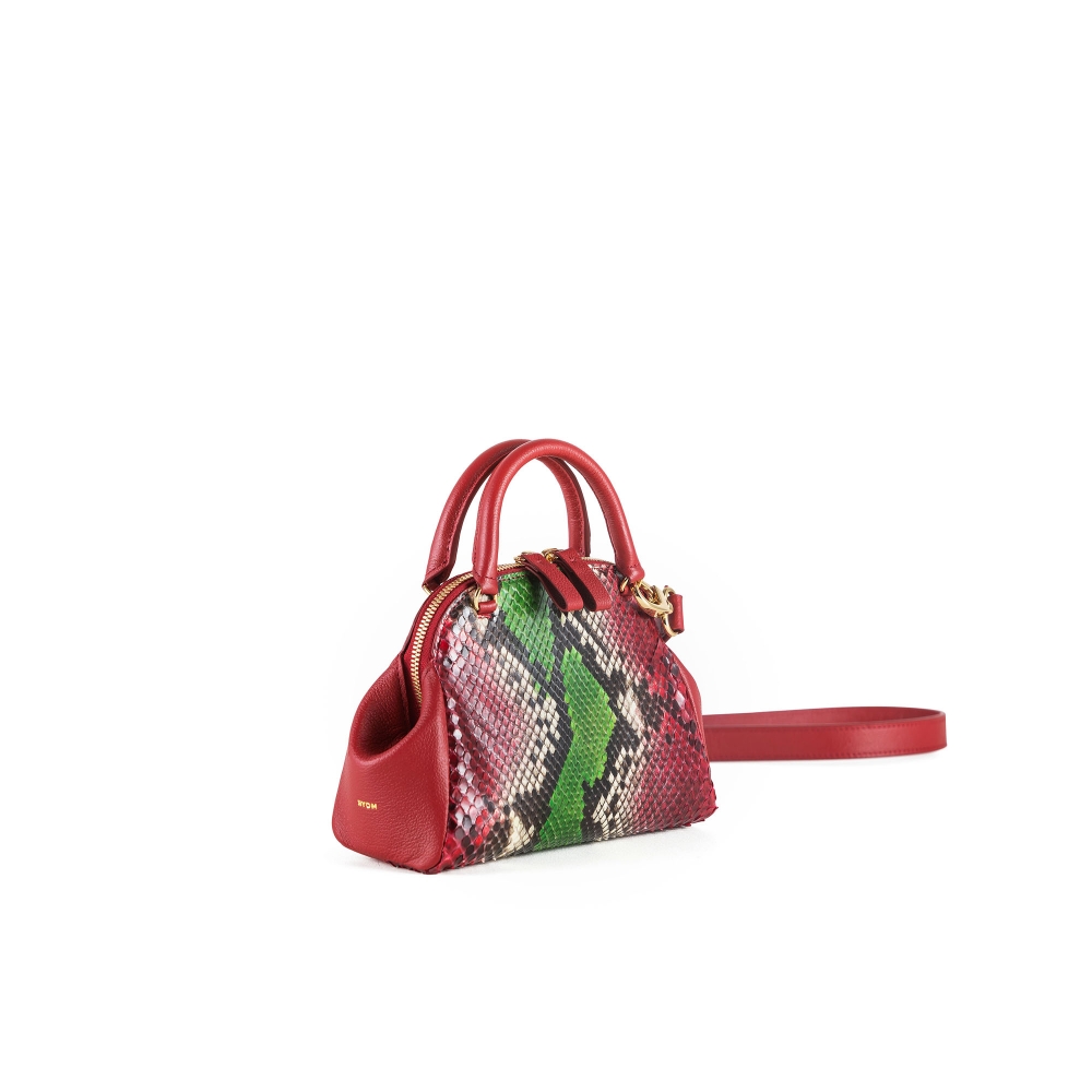 BOC BAG _ PYTHON _ RED _ MINI