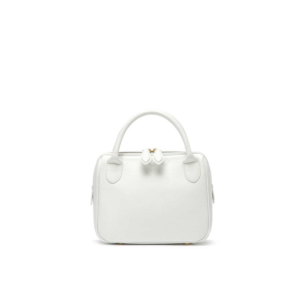 GRAMERCY BAG _ LIZARD WHITE _ MINI